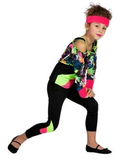Manga- und Anime-Bekleidungsgeschäft -Manga- und Anime-Bekleidungsgeschäft 80er jahre aerobic kostum fur madchen 1
