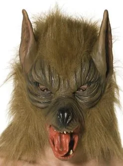 Brauner Wolf Maske