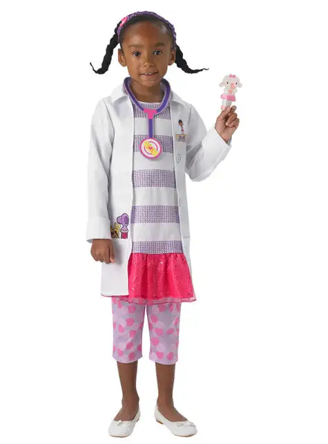 Doc McStuffins Spielzeugärztin Kostüm Deluxe Für Mädchen -Manga- und Anime-Bekleidungsgeschäft doc mcstuffins spielzeugarztin kostum deluxe fur madchen