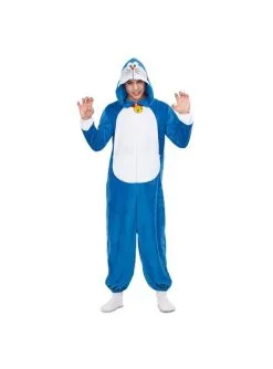 Doraemon Onesie Kostüm Basic Für Erwachsene