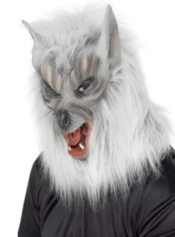 Werwolf Maske Grau