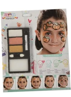 Halloween Make-Up Schwarz-orange Für Kinder