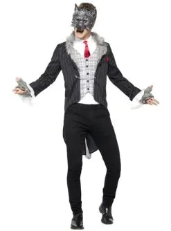 Wolfsmensch Im Anzug Kostüm Für Männer