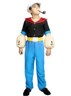 Popeye Kostüm Für Kinder -Manga- und Anime-Bekleidungsgeschäft popeye kostum fur kinder 1