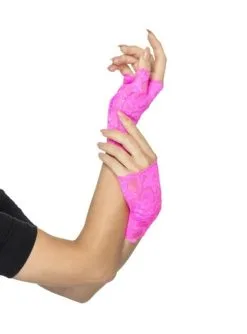 Rosafarbene Fingerlose Handschuhe Für Erwachsene