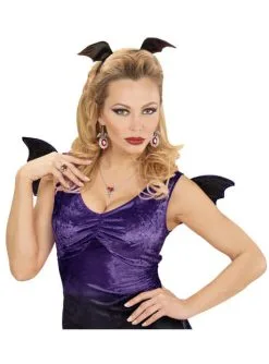 Set Ohrringe Fledermaus Mit Edelsteinen Für Frauen -Manga- und Anime-Bekleidungsgeschäft set ohrringe fledermaus mit edelsteinen fur frauen 4