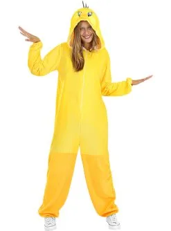 Tweety Space Jam Kostüm Für Erwachsene - Looney Tunes -Manga- und Anime-Bekleidungsgeschäft tweety space jam kostum fur erwachsene looney tunes 3