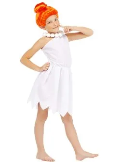 Wilma Feuerstein Kostüm Für Mädchen - Familie Feuerstein